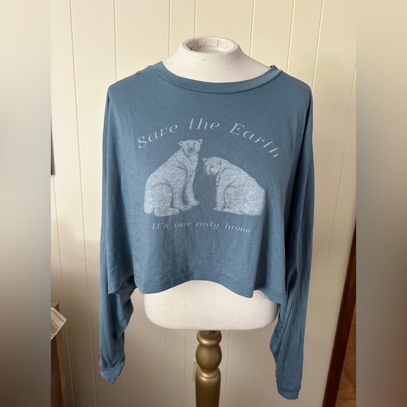 Long sleeve over sized graphic tee - Picture 1 of 4